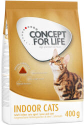 Concept for Life Concept for Life Preț special! 400 g Hrană uscată pisici - Indoor Cats Rețetă îmbunătățită