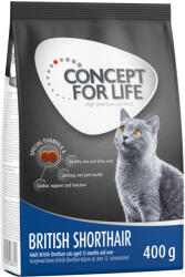 Concept for Life Concept for Life Preț special! 400 g Hrană uscată pisici - British Shorthair Adult Rețetă îmbunătățită