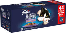 FELIX 88x85g Felix Fantastic Hús- & halválogatás nedves macskatáp