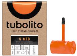 Tubolito S-Tubo MTB 26 x 1, 8-2, 5 (47/62-559) ultrakönnyű MTB belső gumi, SV42 (42 mm hosszú presta szeleppel), 39g, narancssárga