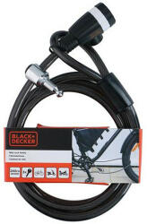 Black & Decker Kerékpár kábelzár 1x240cm, 500g, 3 kulcs (BXCHBL7005)