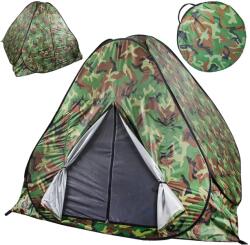 VERK GROUP 2 személyes sátor, 130x190x190 cm, zöld álcamintás