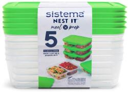 Sistema Meal Prep Boxen NEST IT 870 ml 5 Stück (59165) (59165)