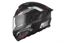 MT Helmets MT ATOM 2 SV BAST D5 felnyitható motoros bukósisak matt fekete-szürke-fehér