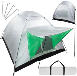 VERK GROUP 2 személyes sátor, 125x180x180 cm, zöld álcamintás