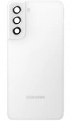 Samsung G990 Galaxy S21 FE akkufedél (hátlap) kamera lencsével és ragasztóval, Fehér, White (GH82-26156B) service pack