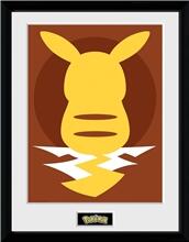  Framed print Pokemon Pikachu Silhouette (30x40)