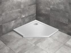 Radaway Cadita de dus pentagonala, acrilica cu aspect de piatra, Radaway Doros PT Stone White SDRPT1010-01-04S (SDRPT1010-01-04S)