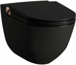 Laufen CLEANET RIVA Bidés WC, rimless, fali, mélyöblítésű, perem nélküli, ülőkével Fekete H8206917190001 (H8206917190001)
