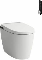 Laufen CLEANET ALVIA Bidé funkciós WC, álló, mélyöblítésű, perem nélküli, fűthető ülőkével Fehér LCC bevonattal H8231604000001 (H8231604000001)