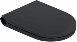 Laufen CLEANET RIVA WC ülőke tetővel, levehető Fekete matt H8916917160001 (H8916917160001)