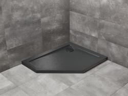 Radaway Cadita de dus pentagonala, acrilica cu aspect de piatra, Radaway Doros PT E Stone Black SDRPT1090-01-54SR (SDRPT1090-01-54SR)