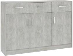 vidaXL Servantă, gri beton, 110x30x75 cm, pal (800706) Comoda