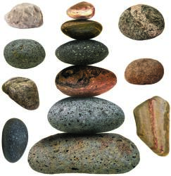4-Home Decorațiune autocolantă Stones, 30 x 30 cm