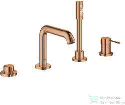 GROHE ESSENCE 4 üléses kádtöltő csaptelep zuhanyszettel, alaptest nélkül, Warm Sunset 25251DA1 (25251DA1)