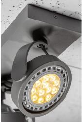 GTV Spot - Ceiling fixture Wally, 4304, AC220-240V, 50/60 Hz, IP 20 , 2*Gu10, ES111, double, graphite (OS-WALLY2-15-DEC)