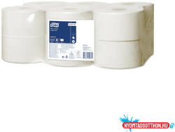  Toalettpapír 1 rétegű közületi átmérő: 18, 8 cm 1200 lap/240 m/tekercs 12 tekercs/karton T2 Mini Jumbo Tork_120161 natúr (49623)