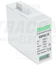 TRACON ESPD2-70M T2 AC típusú túlfeszültség levezető betét 70 M (ESPD2-70M)