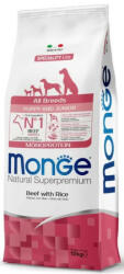 Monge Puppy&Junior All Breeds Monoprotein marha-rizs száraztáp kutyának 12kg