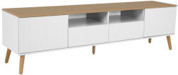 Tenzo Matt fehér lakkozott TV-asztal Tenzo Pont 192 x 43 cm (9001665454)