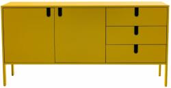 Tenzo Matt mustársárga lakkozott komód Tenzo Uno 171 x 46 cm (9008555029)