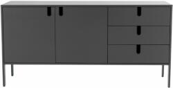 Tenzo Matt szürke lakkozott komód Tenzo Uno 171 x 46 cm (9008555014)