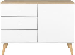 Tenzo Matt fehér lakkozott komód Tenzo Dot II. 109 x 43 cm (9001674454)