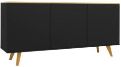 Tenzo Matt fekete lakkozott komód Tenzo Amelia 162 x 43 cm (9006133070)