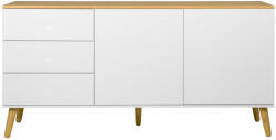 Tenzo Matt fehér lakkozott komód Tenzo Pont 162 x 43 cm (9001675454)
