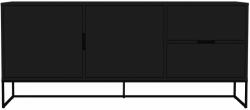 Tenzo Matt fekete lakkozott komód Tenzo Lipp I. 176, 5 x 43 cm (9002344070)