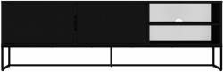 Tenzo Matt fekete lakkozott TV-asztal Tenzo Lipp 176, 5 x 43 cm (9002342070)