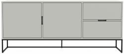 Tenzo Matt fehér lakkozott komód Tenzo Lipp I. 176, 5 x 43 cm (9002344072)