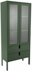 Tenzo Matt zöld lakkozott vitrin Tenzo Uno 178 x 76 cm (9008565031)