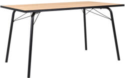 Tenzo Tölgyfa étkezőasztal Tenzo Flow 140 x 80 cm fém talppal (9002882682)