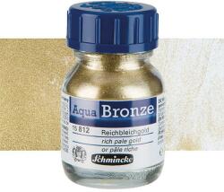 Schmincke Aqua Bronze metál effekt por, 20 ml - 812, rich pale gold