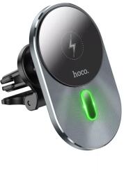 hoco. Magic MagSafe vezeték nélküli töltő és autós tartó 15W (szürke)