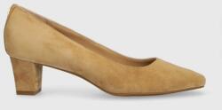 Lauren Ralph Lauren velúr magassarkú cipő Whitney bézs, magassarkú, 802908307004 - bézs Női 38