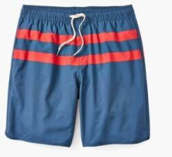  VIVVA® Férfi fürdőnadrág, M-es méretű háló nélküli fürdőruha, nyári férfi nadrág, vízlepergető rövidnadrág, piros-kék színű úszónadrág (1 darab) | TOGGIES