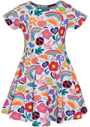 Lovetti Állatos-mintás rövidujjas kislány ruha (Méret 80-86)