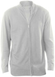 Kariban Férfi cipzáras kardigán, Kariban KA961, Grey Melange-4XL (ka961gm-4xl)