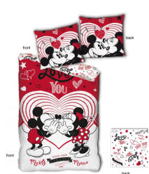 Disney Lenjerie de pat Mickey si Minnie Mouse, Love, 2 piese, 140x200 cm