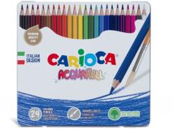 CARIOCA Creioane colorate CARIOCA Aquarell 24 buc/set, în cutie metalică