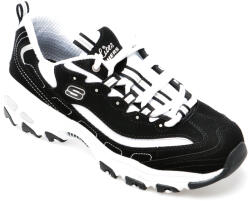 Skechers Pantofi sport SKECHERS alb-negru, D LITES, din piele intoarsa 40