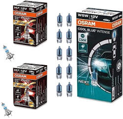 OSRAM Pachet PROMO Upgrade lumini auto Osram H7 Night Breaker 200% + Set 10 buc W5W Cool Blue (OSRAMP1)