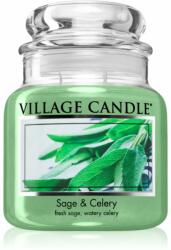 Village Candle Sage & Celery lumânare parfumată 389 g