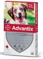 Bayer Advantix pipeta 10-25 kg pipeta antiparazitara caini