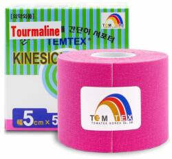 Temtex Tape Classic bandă elastică muschii si articulatiile culoare Pink, 5 cm x 5 m 1 buc