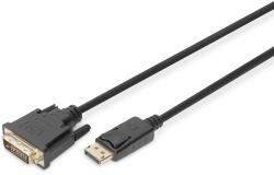 ASSMANN DB-340301-030-S adaptor pentru cabluri video 3 m DisplayPort DVI-D Negru (DB-340301-030-S)