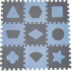 BabyDan játszószőnyeg Blue geometriai formákkal