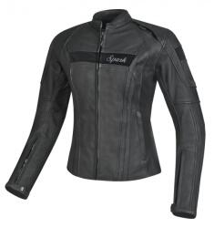 Spark Női bőr motoros kabát Spark Virginia XL fekete